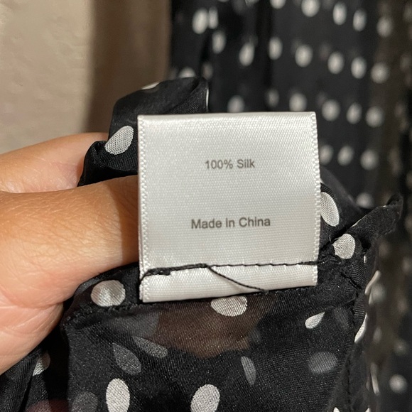 Rat & Boa | GISELE POLKA DOT SILK MAXI DRESS XS - Picture 15 of 16